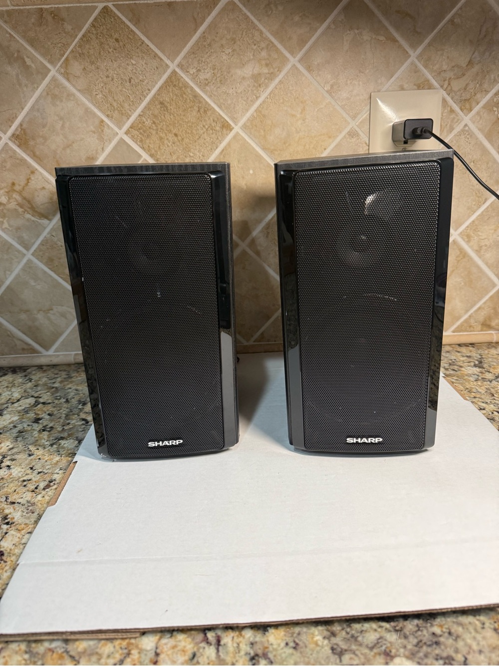 Sharp CP-BH250 Bookshelf Speakers Pair 6 Ohm 50W Max Open Box